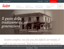 Tablet Screenshot of caffebarbera.it